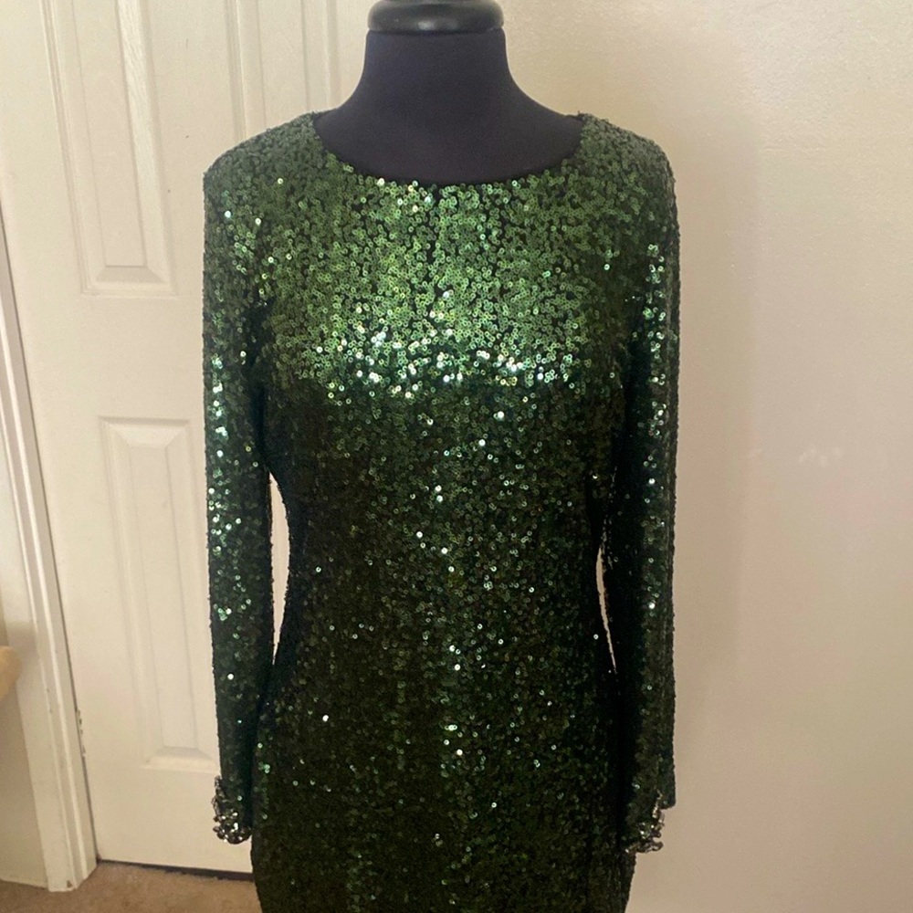 Belle Badgley Mischka | Sequin Cocktail Dress, 14